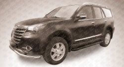13 349 р. Алюминиевые пороги Slitkoff Optima Black  Great Wall Hover H3 (2014-2016)  рестайлинг  с доставкой в г. Пермь. Увеличить фотографию 2