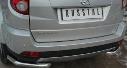 15 849 р. Защита заднего бампера (Ø63 мм уголки, нержавейка) SLITKOFF  Great Wall Hover H3 (2014-2016)  рестайлинг  с доставкой в г. Пермь. Увеличить фотографию 3