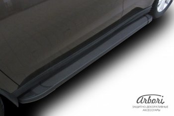 11 609 р. Порожки для ног Arbori Optima Black Haval H2 (2014-2021)  с доставкой в г. Пермь. Увеличить фотографию 2