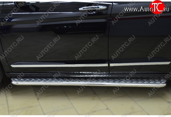 35 549 р. Широкая защита порогов с трубой диаметром 42 мм SLITKOFF v3  Haval H6 (2013-2020)  с доставкой в г. Пермь