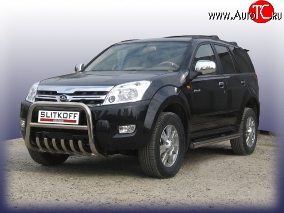 30 749 р. Усиленная защита переднего бампера с защитой картера Slitkoff  Great Wall Hover (2010-2014)  1-ый рестайлинг  с доставкой в г. Пермь
