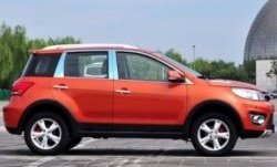 3 799 р. Накладки на центральные стойки дверей СТ Great Wall Hover M4 (2012-2016) (Неокрашенные)  с доставкой в г. Пермь. Увеличить фотографию 2