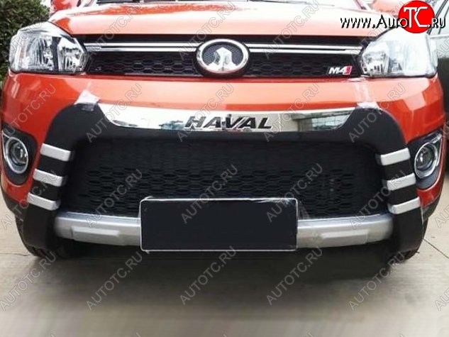 15 049 р. Накладка на передний бампер СТ Great Wall Hover M4 (2012-2016) (Неокрашенная)  с доставкой в г. Пермь