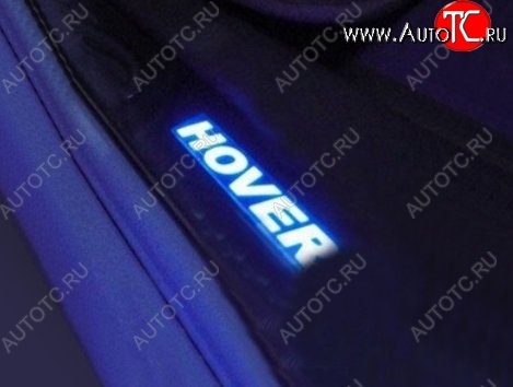 4 299 р. Накладки на порожки автомобиля СТ v2 Great Wall Hover M4 (2012-2016)  с доставкой в г. Пермь
