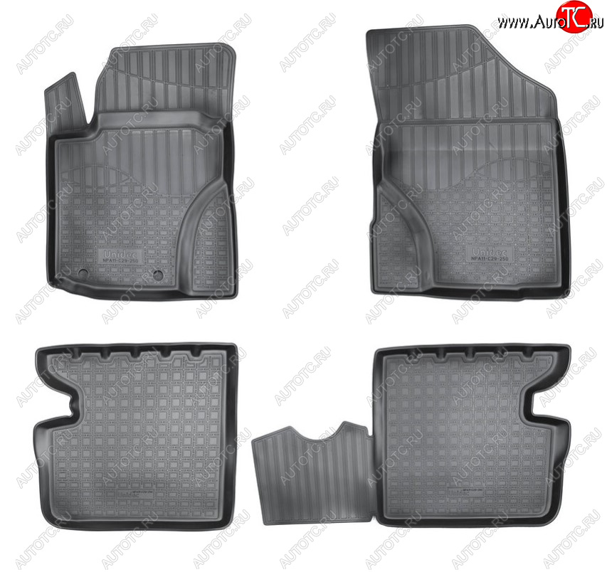 2 499 р. Комплект салонных ковриков Norplast Unidec  Great Wall Hover M4 (2012-2016) (Цвет: черный)  с доставкой в г. Пермь