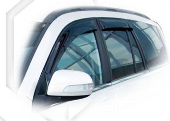 Дефлектора окон CA-Plastiс Great Wall Hover (2006-2014)  дорестайлинг,  1-ый рестайлинг (Classic полупрозрачный, Без хром.молдинга)