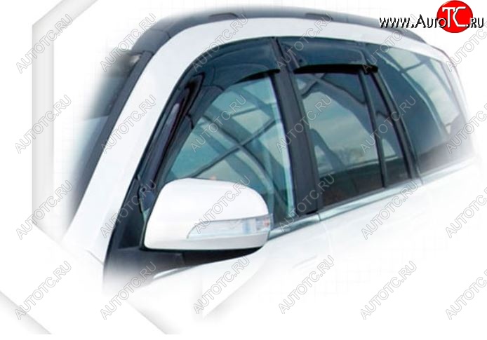 2 159 р. Дефлектора окон CA-Plastiс Great Wall Hover H3  дорестайлинг (2010-2014) (Classic полупрозрачный, Без хром.молдинга, Крепление только на скотч)  с доставкой в г. Пермь