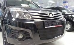 1 469 р. Сетка на бампер Russtal (черная) Great Wall Hover H3  дорестайлинг (2010-2014)  с доставкой в г. Пермь. Увеличить фотографию 2