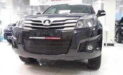 1 469 р. Сетка на бампер Russtal (черная) Great Wall Hover H3  дорестайлинг (2010-2014)  с доставкой в г. Пермь. Увеличить фотографию 5