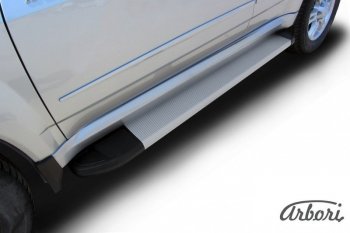 10 979 р. Порожки для ног Arbori Optima Silver  Great Wall Hover H5 (2010-2017)  с доставкой в г. Пермь. Увеличить фотографию 2