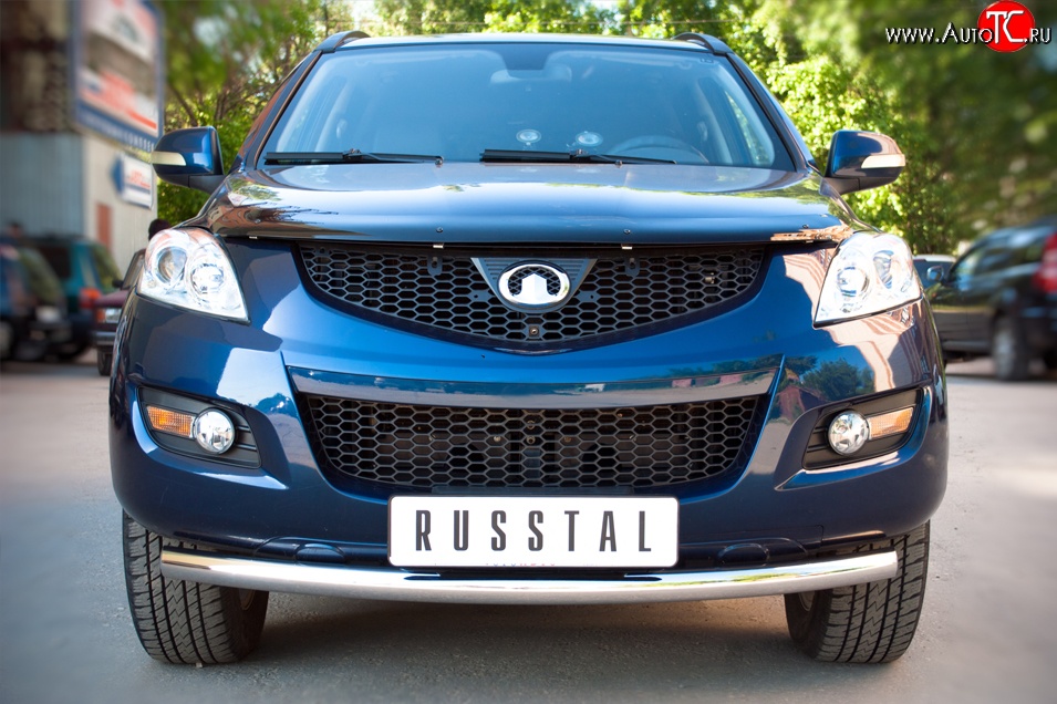 14 699 р. Одинарная защита переднего бампера диаметром 63 мм SLITKOFF Great Wall Hover H5 (2010-2017)  с доставкой в г. Пермь