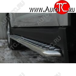 20 999 р. Широкая защита порогов с трубой диаметром 42 мм SLITKOFF v3 Great Wall Hover H5 (2010-2017)  с доставкой в г. Пермь