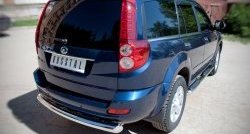 14 999 р. Одинарная защита заднего бампера из трубы диаметром 76 мм SLITKOFF  Great Wall Hover H5 (2010-2017)  с доставкой в г. Пермь. Увеличить фотографию 4