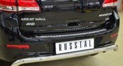 14 549 р. Одинарная защита заднего бампера из трубы диаметром 63 мм SLITKOFF Great Wall Hover H6 (2012-2016)  с доставкой в г. Пермь. Увеличить фотографию 2