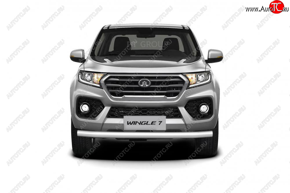 14 199 р. Защита переднего бампера Petroil Tuning (нержавейка d63)  Great Wall Wingle 7 (2018-2023) пикап  с доставкой в г. Пермь