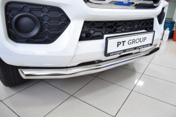 14 199 р. Защита переднего бампера Petroil Tuning (нержавейка d63)  Great Wall Wingle 7 (2018-2023) пикап  с доставкой в г. Пермь. Увеличить фотографию 2