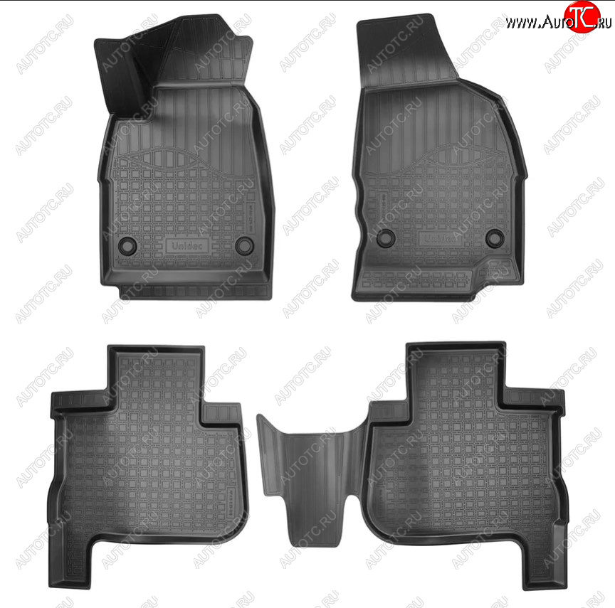 2 699 р. Коврики салона Norplast Unidec  Great Wall Wingle 7 (2018-2023) пикап (Цвет: черный)  с доставкой в г. Пермь