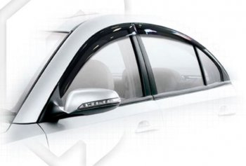 Дефлектора окон CA-Plastiс Haima 3  HMC7185A (2010-2013) седан (Classic полупрозрачный, Без хром.молдинга)