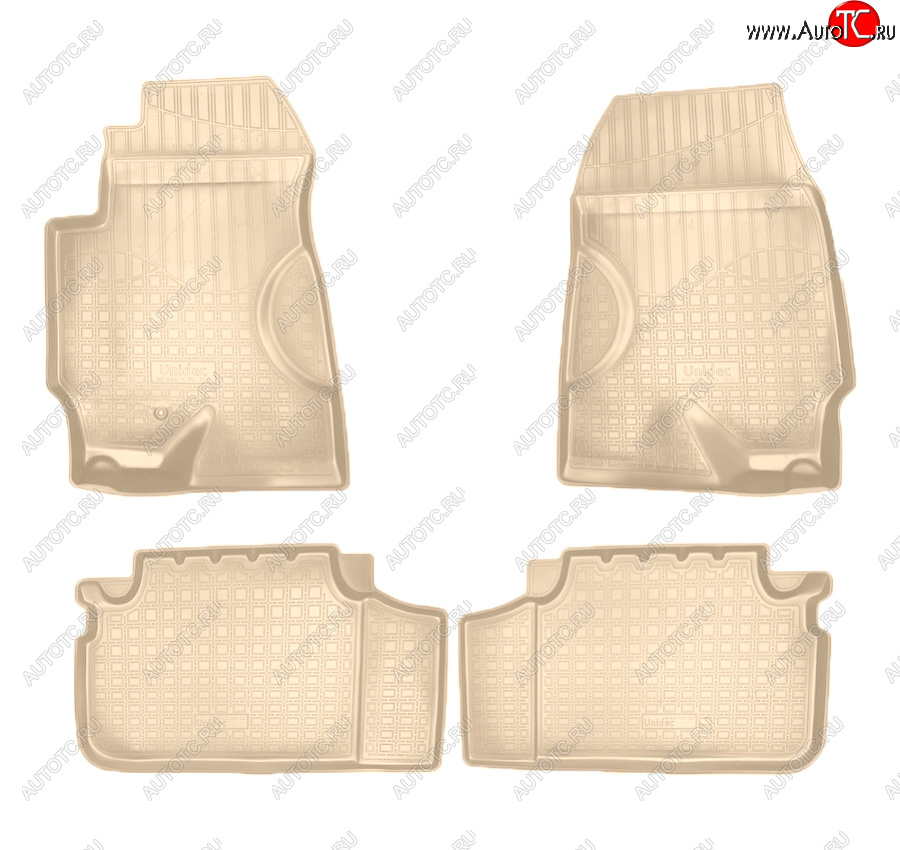2 759 р. Коврики салона Norplast Unidec  Haima 7  S3 (2013-2016) (Цвет: бежевый)  с доставкой в г. Пермь