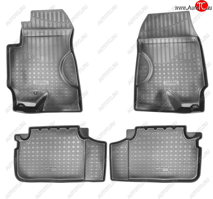 2 379 р. Комплект салонных ковриков Norplast  Haima 7  S3 (2013-2016) (Цвет: черный)  с доставкой в г. Пермь