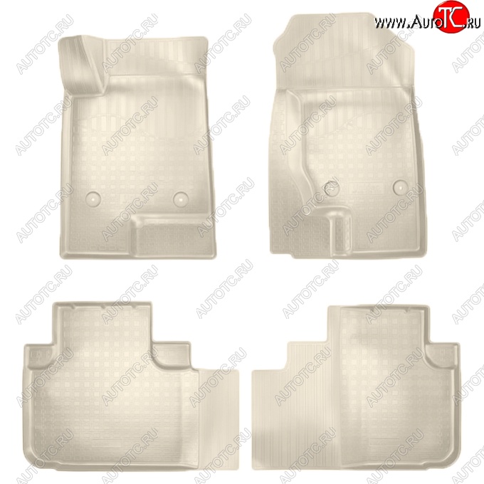 2 049 р. Коврики салонные Noplast (3D)  Haval F7 - F7x (Бежевые)  с доставкой в г. Пермь