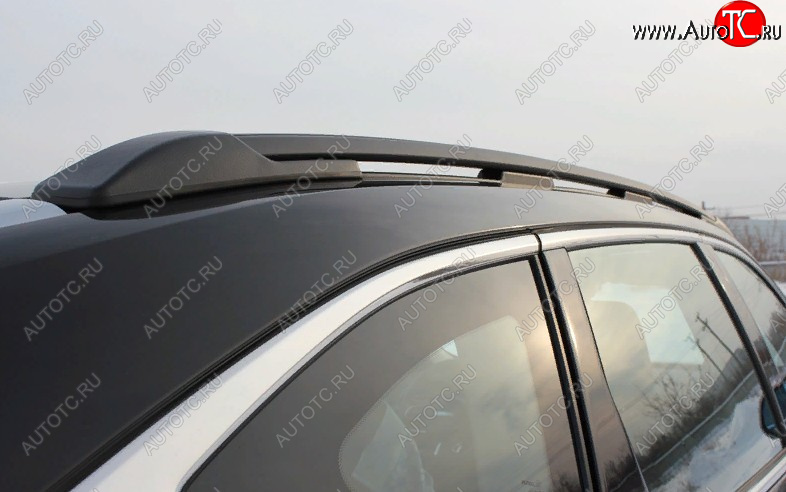 14 239 р. Рейлинги крыши АПС  Haval F7 (2018-2024)  дорестайлинг, рестайлинг (Черные, с черными поперечинами АЭРО, L1300)  с доставкой в г. Пермь