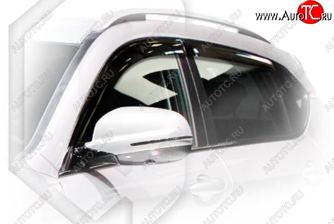 2 079 р. Дефлектор капота CA-Plastiс  Haval H2 (2014-2021) (Classic полупрозрачный, Без хром.молдинга)  с доставкой в г. Пермь