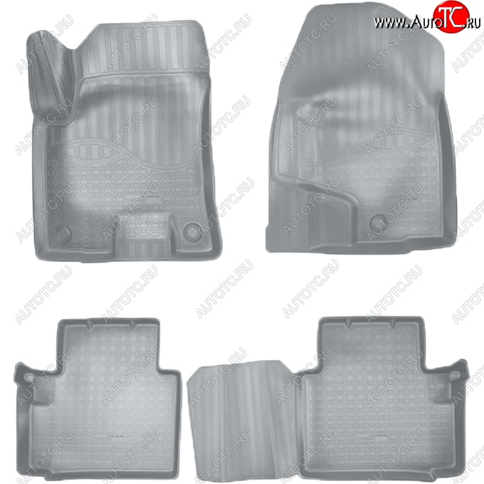 3 199 р. Коврики салонные Noplast (3D)  Haval H2 (2014-2021) (Серые)  с доставкой в г. Пермь