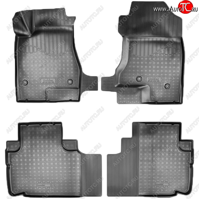 2 799 р. Коврики салонные Noplast (3D)  Haval H6 (2013-2020) (Черные)  с доставкой в г. Пермь