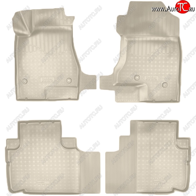 3 289 р. Коврики салонные Noplast (3D)  Haval H6 (2013-2020) (Бежевые)  с доставкой в г. Пермь