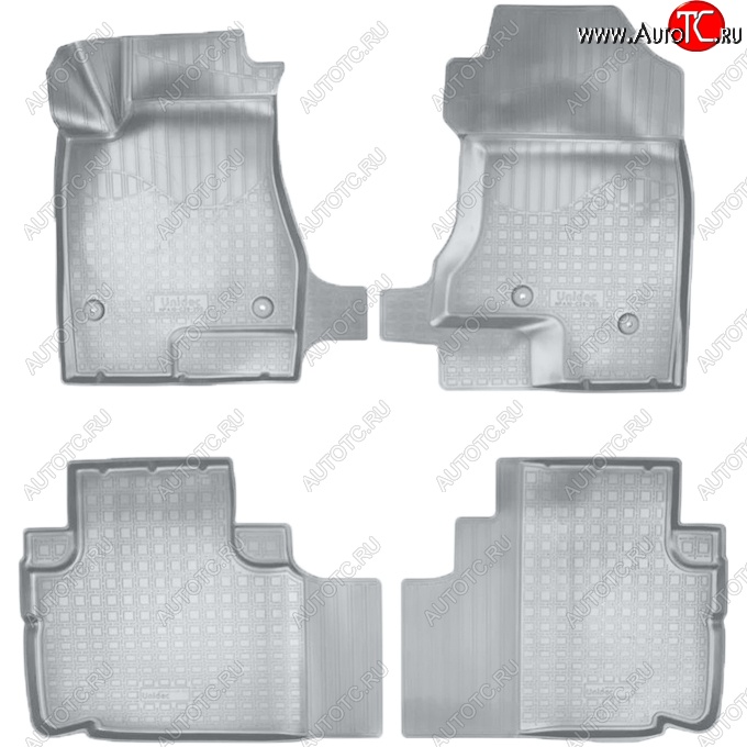 3 289 р. Коврики салонные Noplast (3D)  Haval H6 (2013-2020) (Серые)  с доставкой в г. Пермь