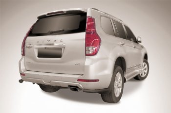 7 199 р. Защита порогов Slitkoff (уголки, d57 мм)  Haval H9 (2017-2019) 1-ый рестайлинг (Нержавеющая сталь)  с доставкой в г. Пермь. Увеличить фотографию 2