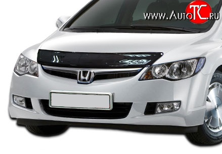 2 599 р. Дефлектор капота NovLine Honda Civic FD седан дорестайлинг (2005-2008)  с доставкой в г. Пермь