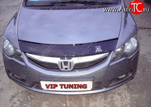999 р. Дефлектор капота Russtal Honda Civic FD седан дорестайлинг (2005-2008)  с доставкой в г. Пермь