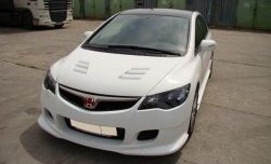 18 999 р. Передний бампер INGS Extreem  Honda Civic  FD (2005-2011) седан дорестайлинг, седан рестайлинг (Неокрашенный)  с доставкой в г. Пермь. Увеличить фотографию 3