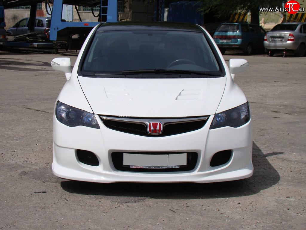18 999 р. Передний бампер INGS Extreem  Honda Civic  FD (2005-2011) седан дорестайлинг, седан рестайлинг (Неокрашенный)  с доставкой в г. Пермь