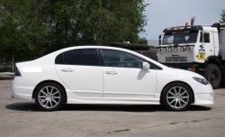 15 999 р. Пороги накладки INGS Extreem Honda Civic FD седан дорестайлинг (2005-2008) (Неокрашенные)  с доставкой в г. Пермь. Увеличить фотографию 2