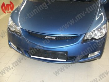 4 599 р. Решетка радиатора MUGEN Honda Civic FD седан дорестайлинг (2005-2008) (Неокрашенная)  с доставкой в г. Пермь. Увеличить фотографию 3