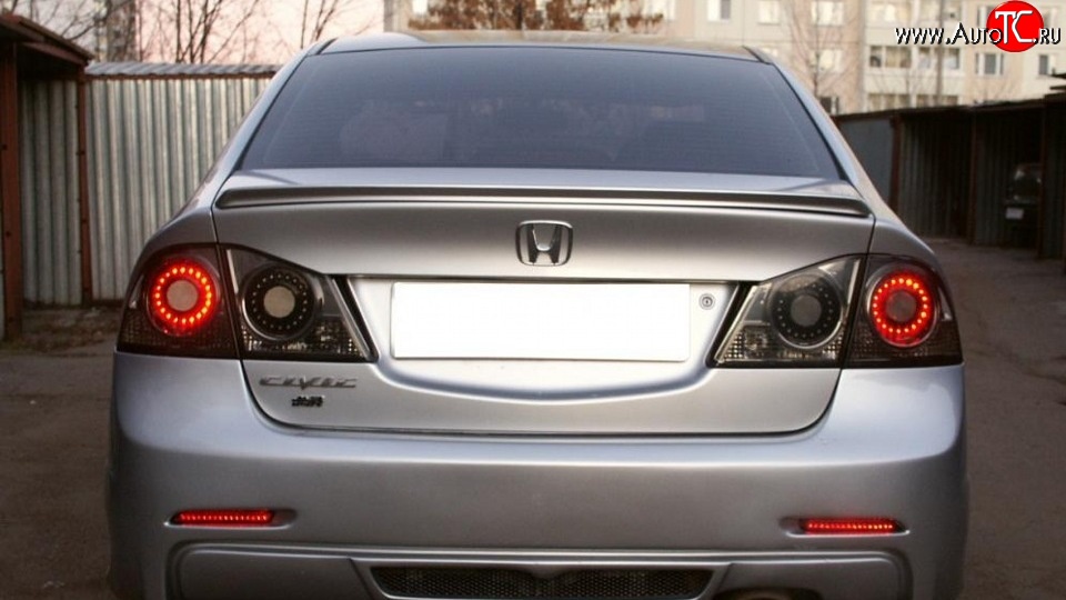 5 499 р. Лип спойлер Драйв  Honda Civic  FD (2005-2011) седан дорестайлинг, седан рестайлинг (Неокрашенный)  с доставкой в г. Пермь