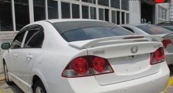 5 399 р. Спойлер M-VRS Honda Civic FD седан дорестайлинг (2005-2008) (Неокрашенный)  с доставкой в г. Пермь. Увеличить фотографию 2