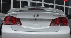 5 399 р. Спойлер M-VRS Honda Civic FD седан дорестайлинг (2005-2008) (Неокрашенный)  с доставкой в г. Пермь. Увеличить фотографию 3