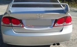 5 249 р. Спойлер Mugen-Style Honda Civic FD седан дорестайлинг (2005-2008) (Неокрашенный)  с доставкой в г. Пермь. Увеличить фотографию 2