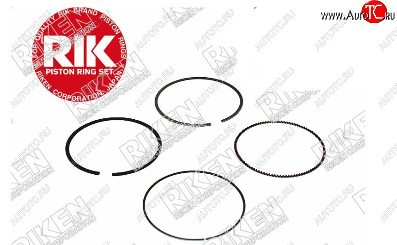2 389 р. Комплект поршневых колец на 1 поршень RIKEN STD (R18A) Honda Civic FD седан дорестайлинг (2005-2008)  с доставкой в г. Пермь