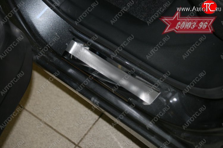 2 249 р. Накладки на внутренние пороги Souz-96  Honda Civic  FD (2005-2011) седан дорестайлинг, седан рестайлинг  с доставкой в г. Пермь