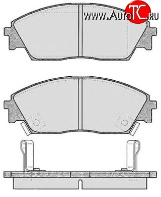 2 899 р. Передние тормозные колодки Tokico RN266M Honda Civic FD седан дорестайлинг (2005-2008)  с доставкой в г. Пермь
