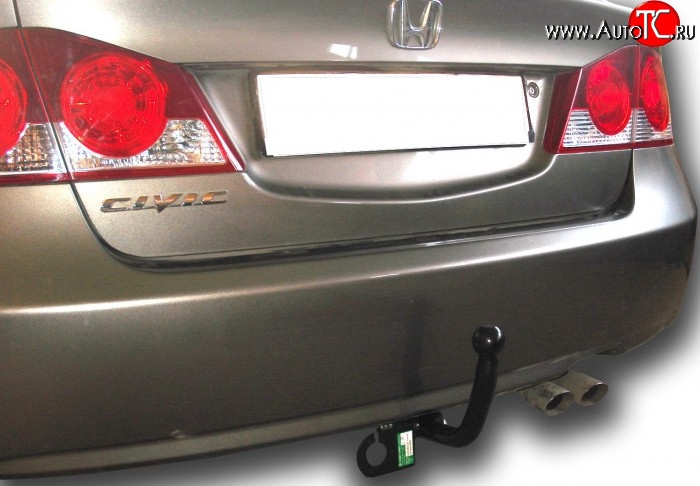 7 949 р. Фаркоп Лидер Плюс  Honda Civic  FD (2005-2011) седан дорестайлинг, седан рестайлинг (Без электропакета)  с доставкой в г. Пермь