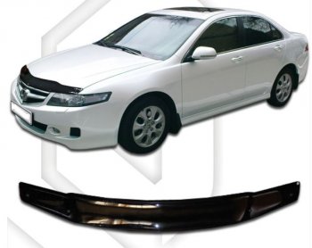Дефлектор капота (L7 L8 L9) CA-Plastiс Honda Accord  7 CL (2005-2008) седан рестайлинг