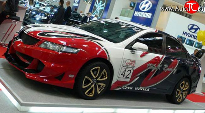 14 999 р. Передний бампер Night-Racing Honda Accord 7 CL седан дорестайлинг (2002-2005) (Неокрашенный)  с доставкой в г. Пермь