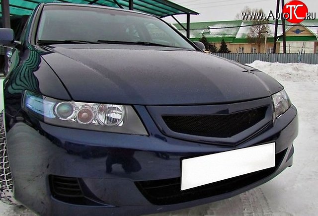 2 069 р. Решётка радиатора K-1  Honda Accord ( 7 CL,  7 CM) (2005-2008) седан рестайлинг, универсал рестайлинг (Неокрашенная, Без сетки)  с доставкой в г. Пермь