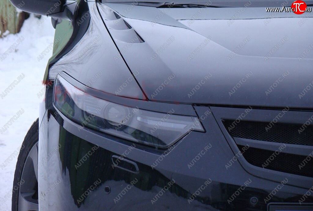 1 299 р. Реснички на фары Tuning-Sport Honda Accord 8 CU седан дорестайлинг (2008-2011) (Неокрашенные)  с доставкой в г. Пермь